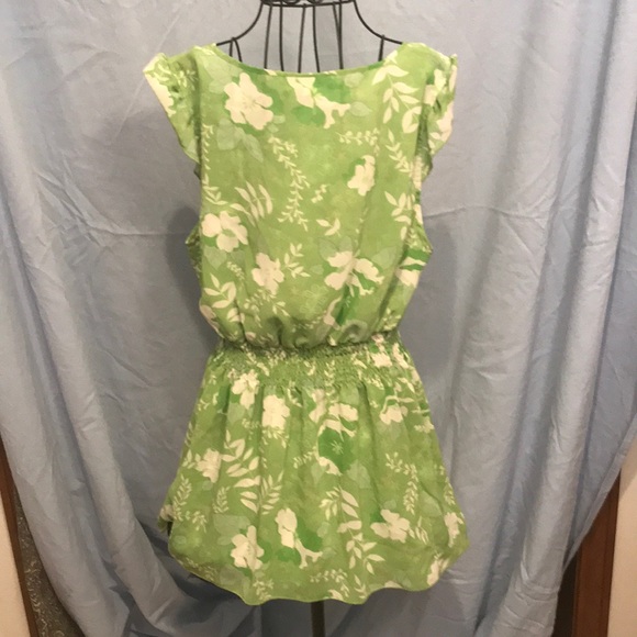 🍭Green Floral Print Maternity Shirt - Picture 2 of 2